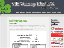 Tablet Screenshot of fussballimvfr.de